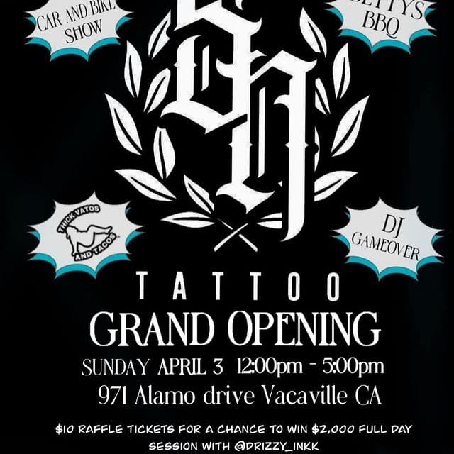 Sacred Needle Tattoo Does Script Tattoos in Vacaville, CA 95687